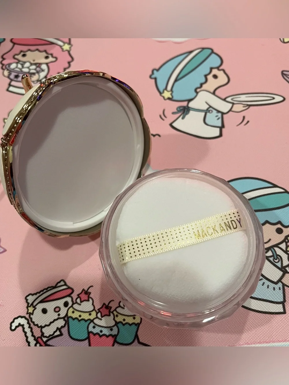 Ballerina Face Powder with Spinning Ballerina - Translucent White Color - NIB